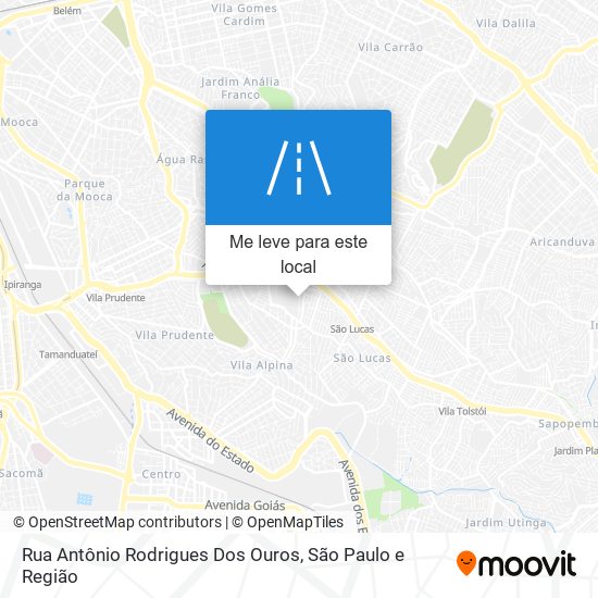 Rua Antônio Rodrigues Dos Ouros mapa