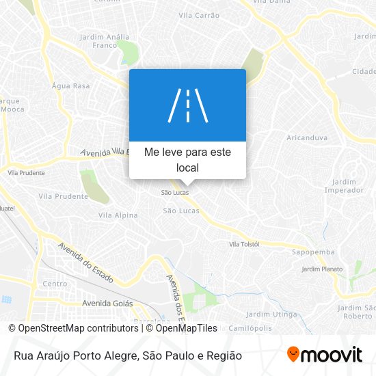 Rua Araújo Porto Alegre mapa