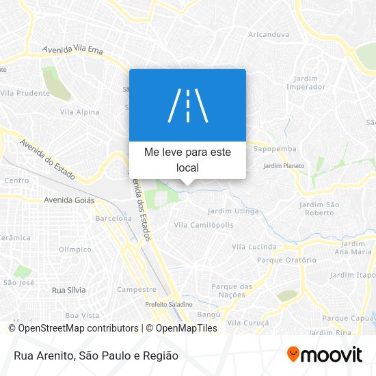 Rua Arenito mapa
