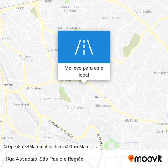 Rua Assacaio mapa