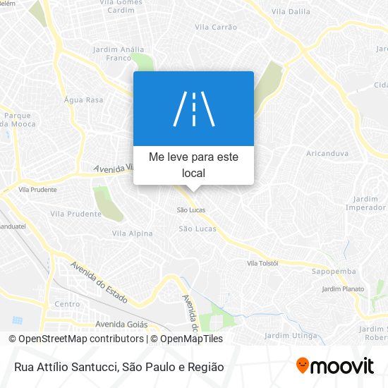 Rua Attílio Santucci mapa