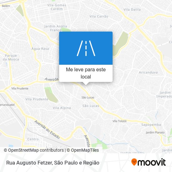 Rua Augusto Fetzer mapa