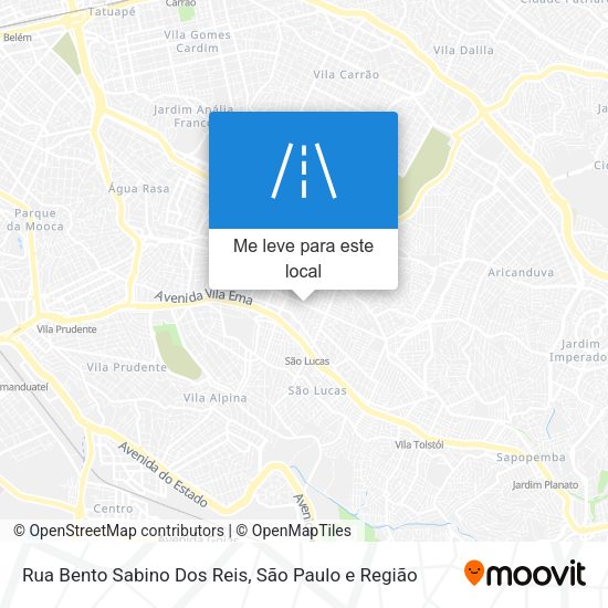 Rua Bento Sabino Dos Reis mapa