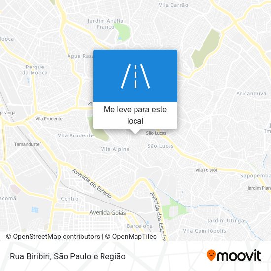 Rua Biribiri mapa