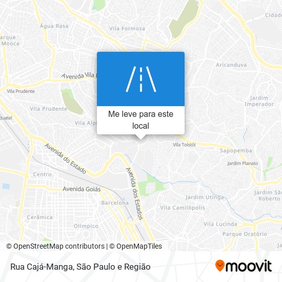 Rua Cajá-Manga mapa