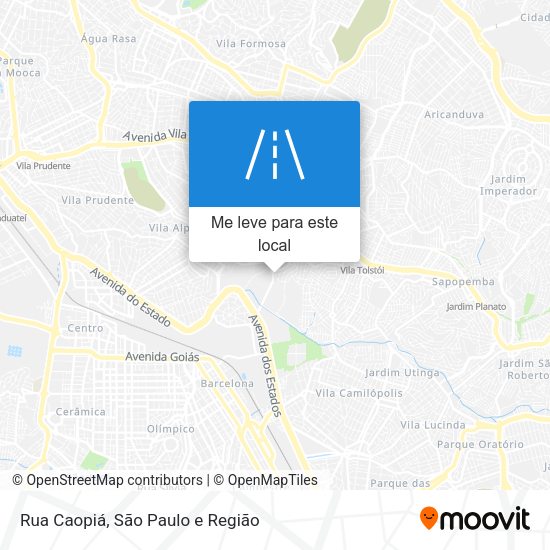 Rua Caopiá mapa