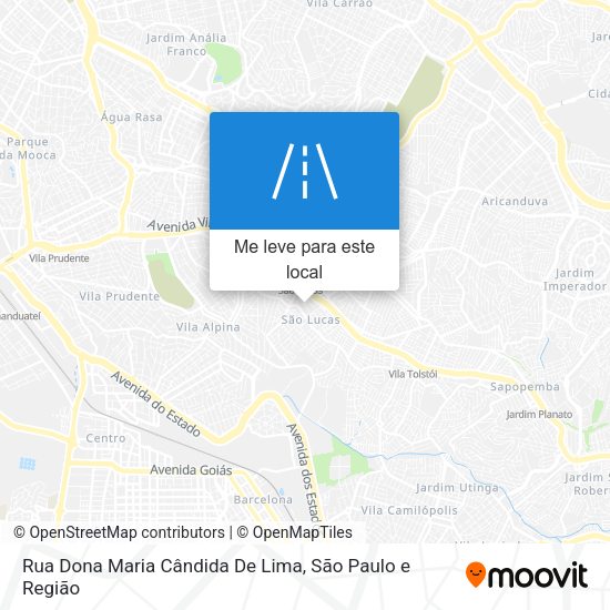 Rua Dona Maria Cândida De Lima mapa