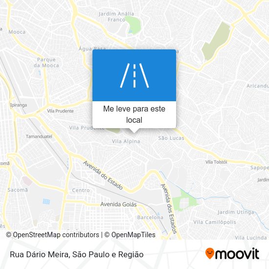 Rua Dário Meira mapa