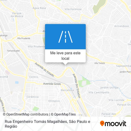 Rua Engenheiro Tomás Magalhães mapa