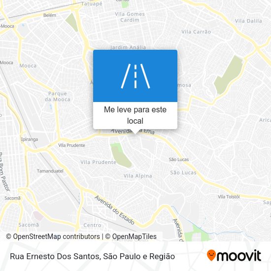 Rua Ernesto Dos Santos mapa