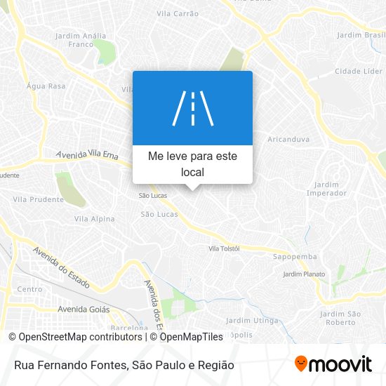 Rua Fernando Fontes mapa