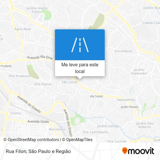 Rua Filon mapa
