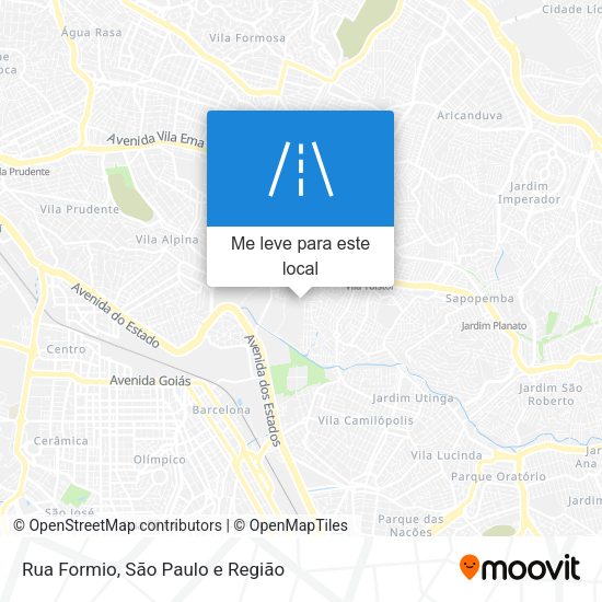 Rua Formio mapa