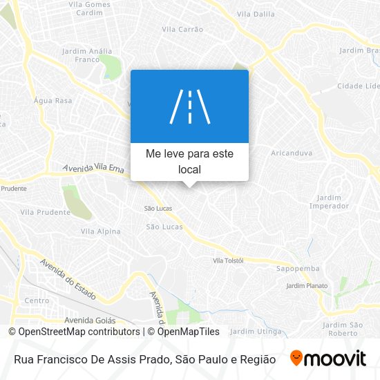 Rua Francisco De Assis Prado mapa