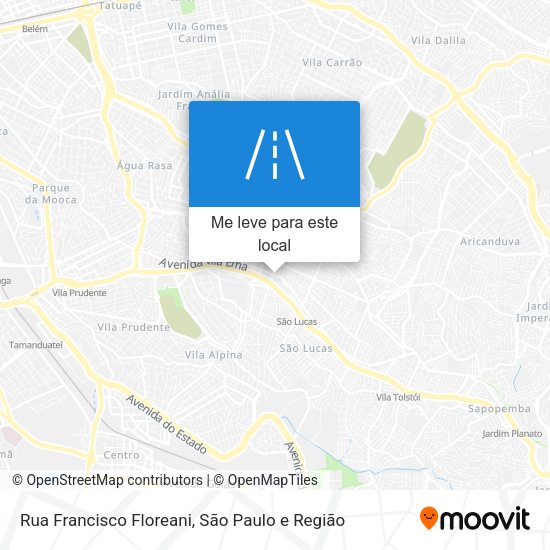 Rua Francisco Floreani mapa