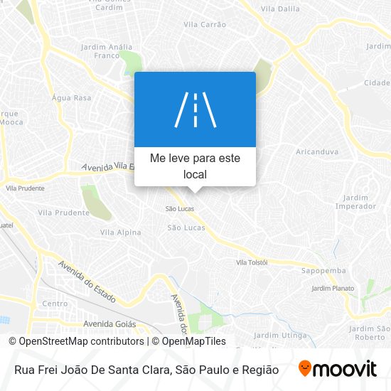 Rua Frei João De Santa Clara mapa