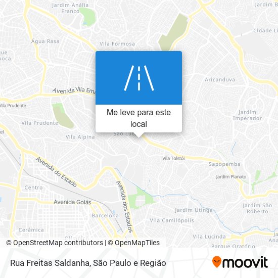 Rua Freitas Saldanha mapa