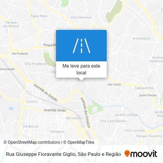 Rua Giuseppe Fioravante Giglio mapa