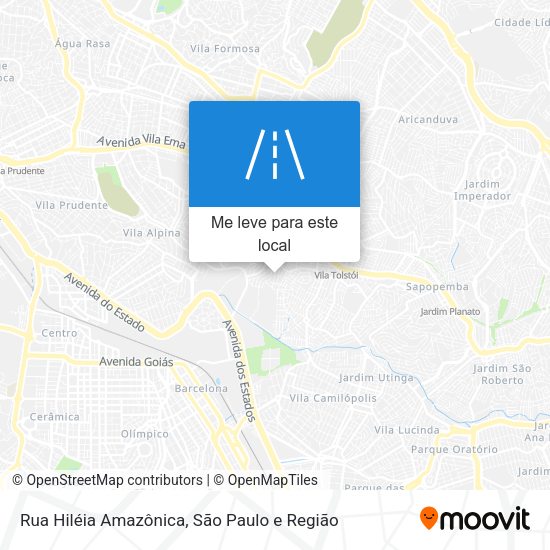 Rua Hiléia Amazônica mapa