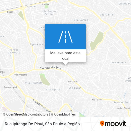 Rua Ipiranga Do Piaui mapa