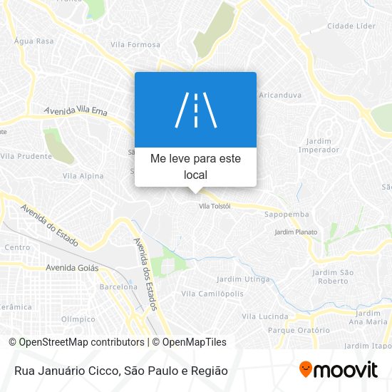Rua Januário Cicco mapa