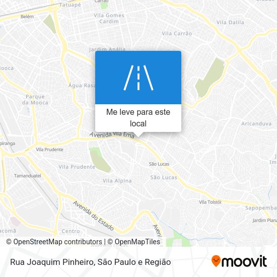 Rua Joaquim Pinheiro mapa