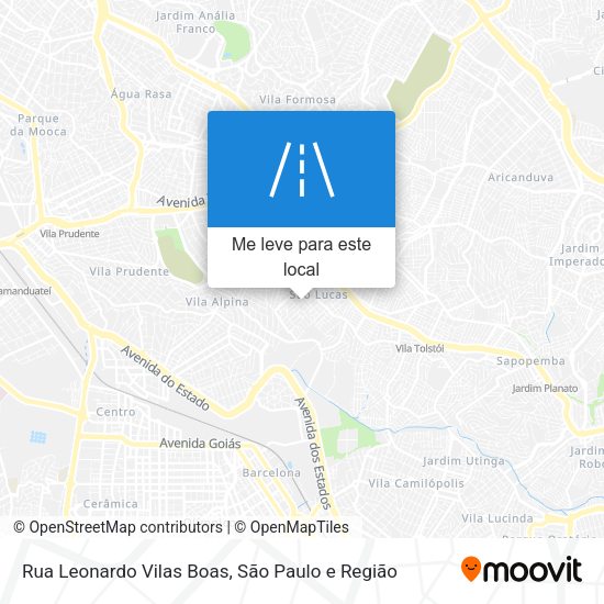 Rua Leonardo Vilas Boas mapa