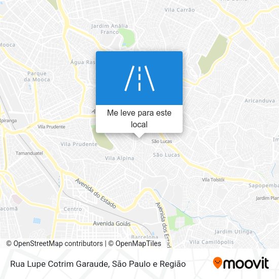 Rua Lupe Cotrim Garaude mapa