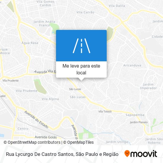 Rua Lycurgo De Castro Santos mapa