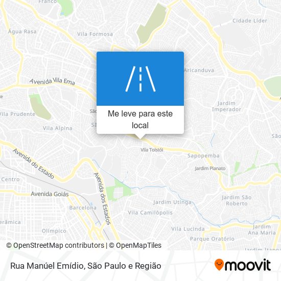 Rua Manúel Emídio mapa