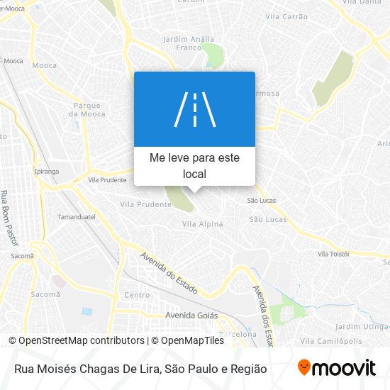 Rua Moisés Chagas De Lira mapa