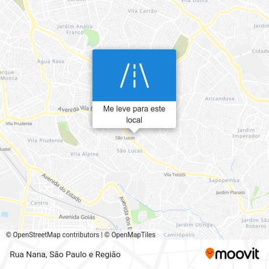Rua Nana mapa
