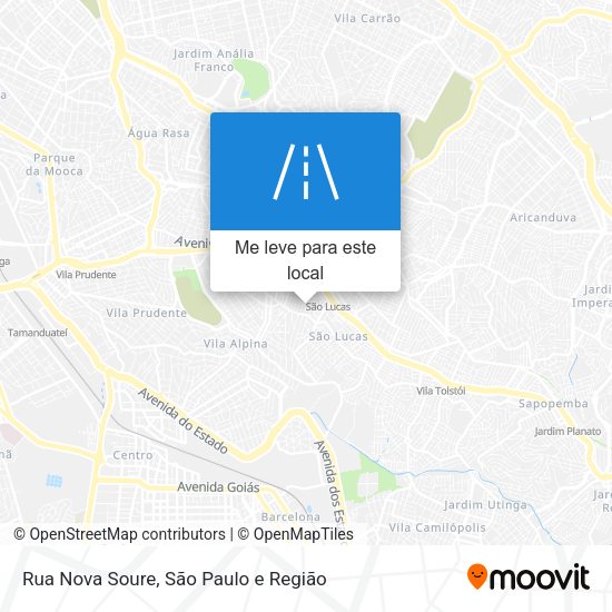 Rua Nova Soure mapa