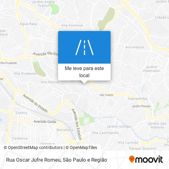 Rua Oscar Jufre Romeu mapa