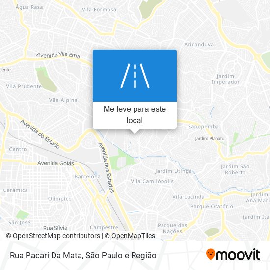 Rua Pacari Da Mata mapa