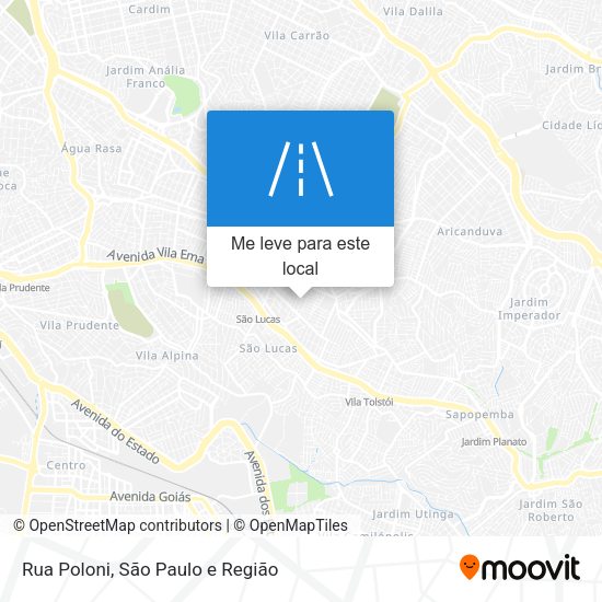Rua Poloni mapa