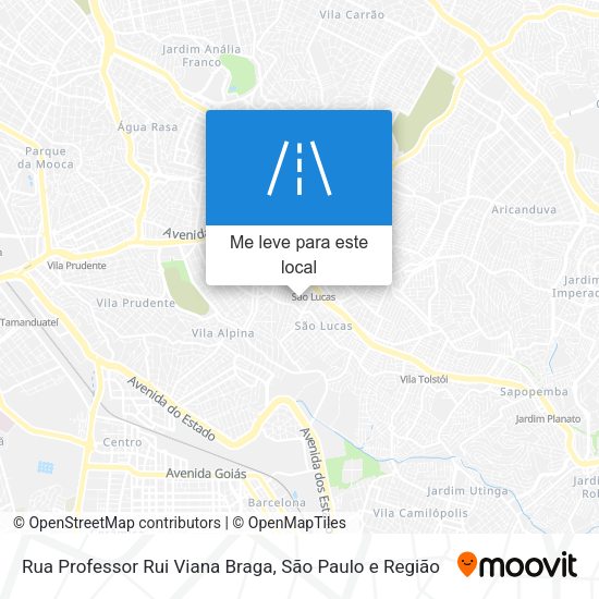 Rua Professor Rui Viana Braga mapa