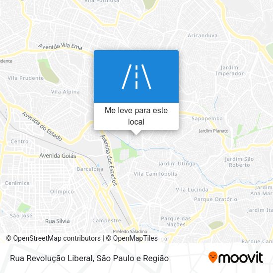 Rua Revolução Liberal mapa