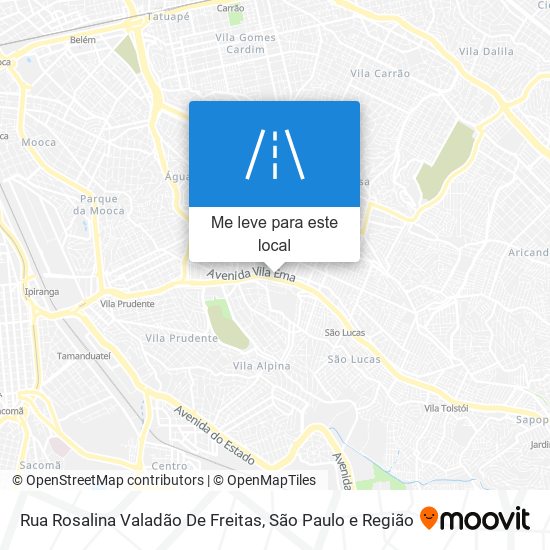 Rua Rosalina Valadão De Freitas mapa