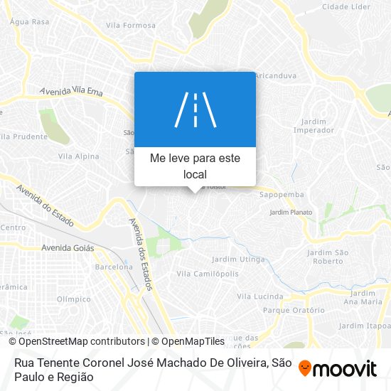 Rua Tenente Coronel José Machado De Oliveira mapa