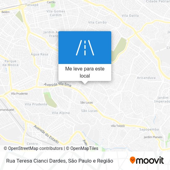 Rua Teresa Cianci Dardes mapa