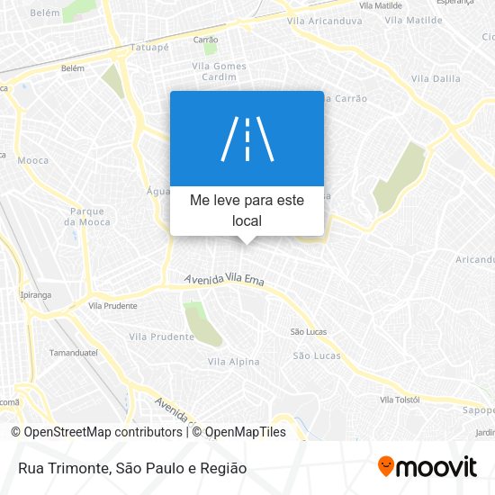 Rua Trimonte mapa