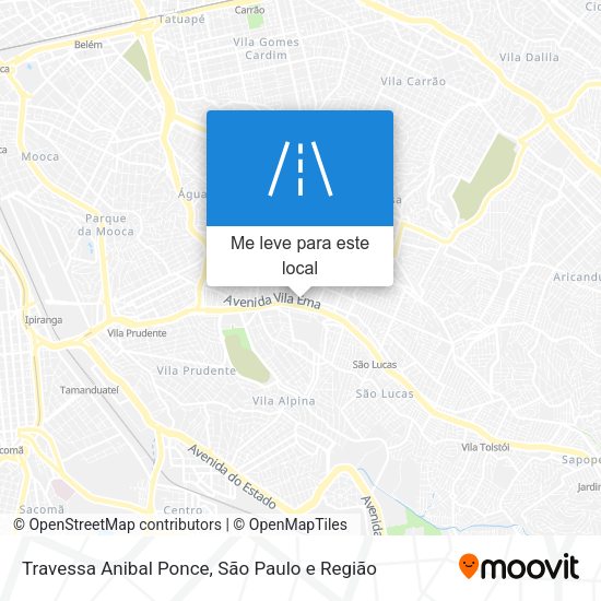 Travessa Anibal Ponce mapa