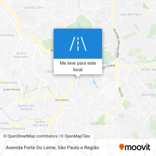 Avenida Forte Do Leme mapa