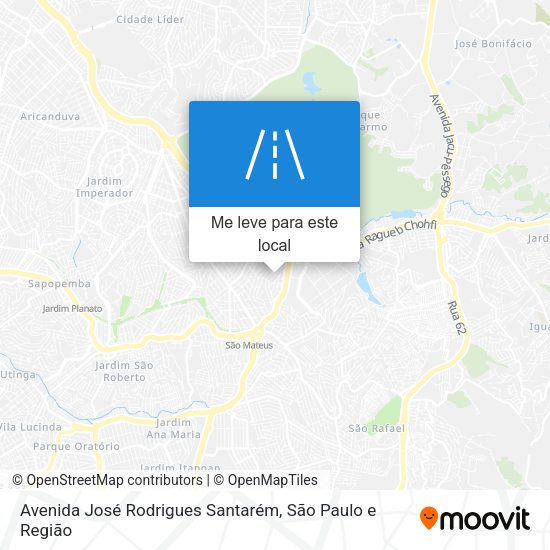 Avenida José Rodrigues Santarém mapa