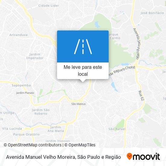 Avenida Manuel Velho Moreira mapa