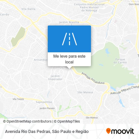 Avenida Rio Das Pedras mapa