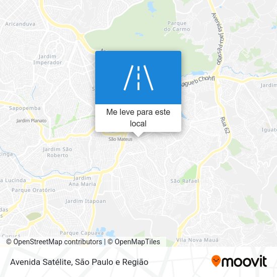 Avenida Satélite mapa