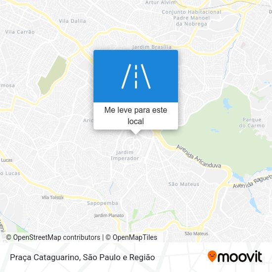 Praça Cataguarino mapa