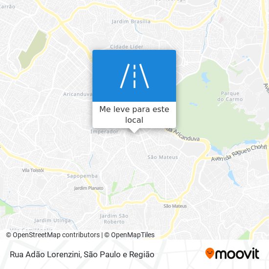 Rua Adão Lorenzini mapa